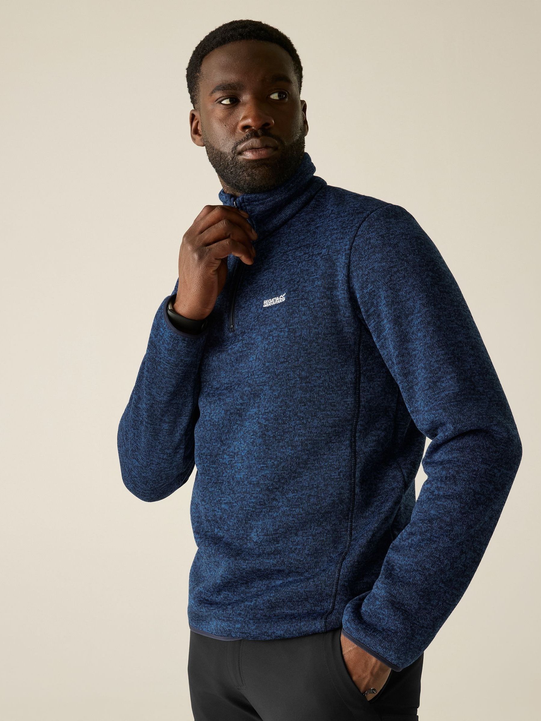 Regatta Men's Bleu 1/2 Zip Fleece Newhill - Image 3