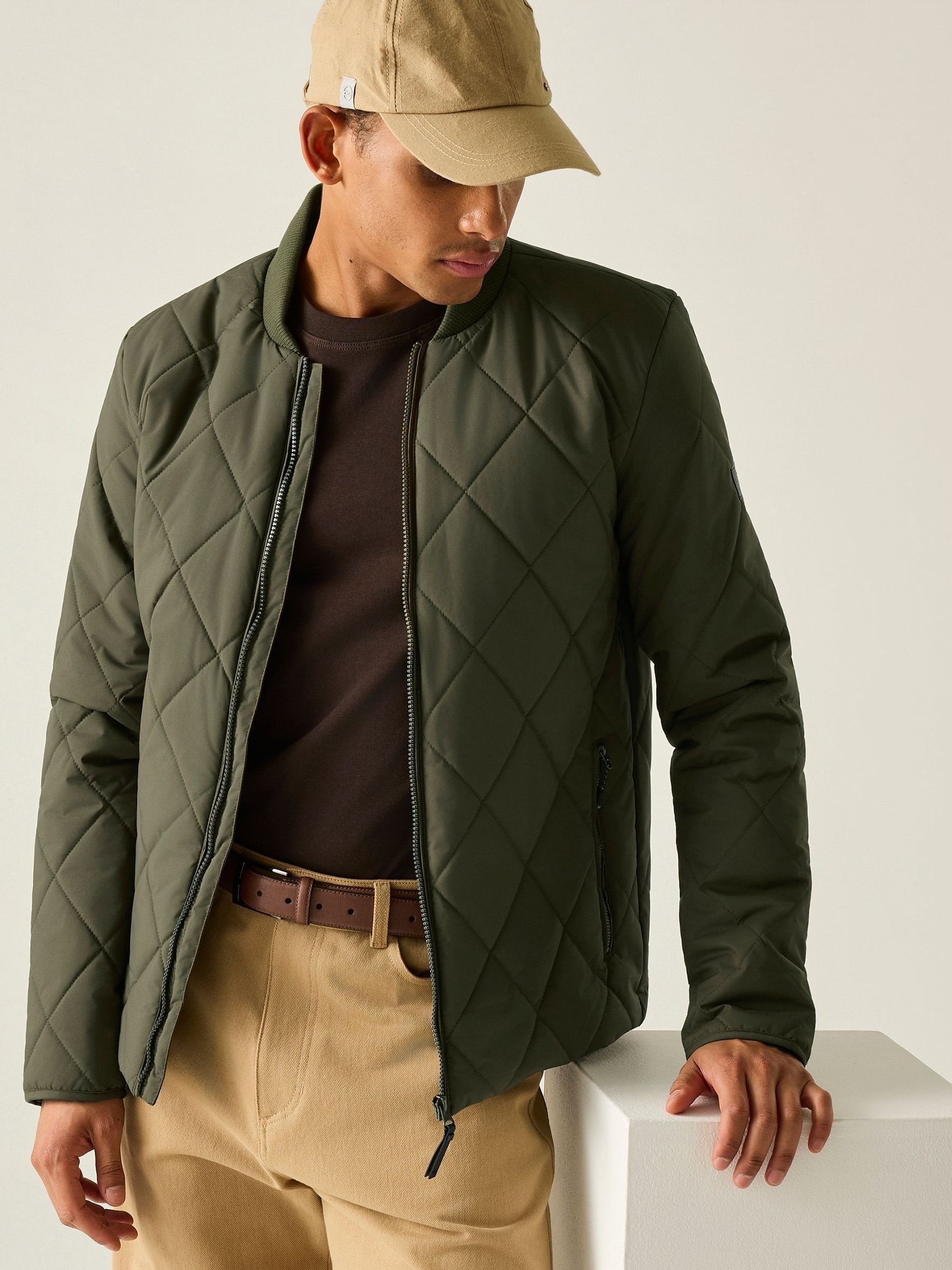 Regatta Men's Khaki Insulated Harvin Quilted Jacket In | : Extra Large - Image 4