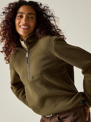 Regatta Green Frankie Borg Half Zip Fleece - Image 4 of 10