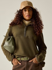 Regatta Green Frankie Borg Half Zip Fleece - Image 5 of 10