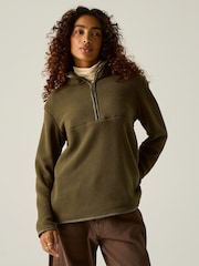 Regatta Green Frankie Borg Half Zip Fleece - Image 6 of 10