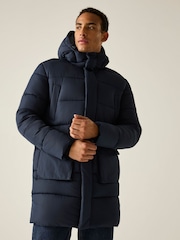 Regatta Blue Marek longline Baffled Jacket - Image 4 of 11