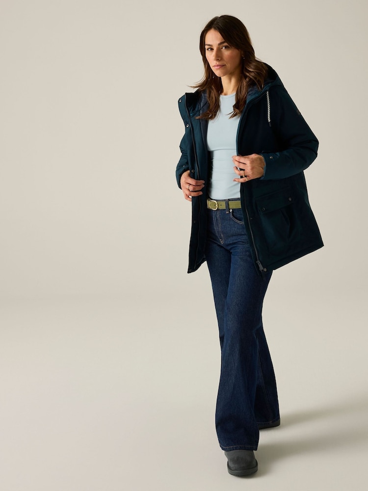 Regatta Blue Melina Waterproof Insulated Jacket - Image 2 of 11 Regatta Blue Melina Waterproof Insulated Jacket - Image 2 of 11