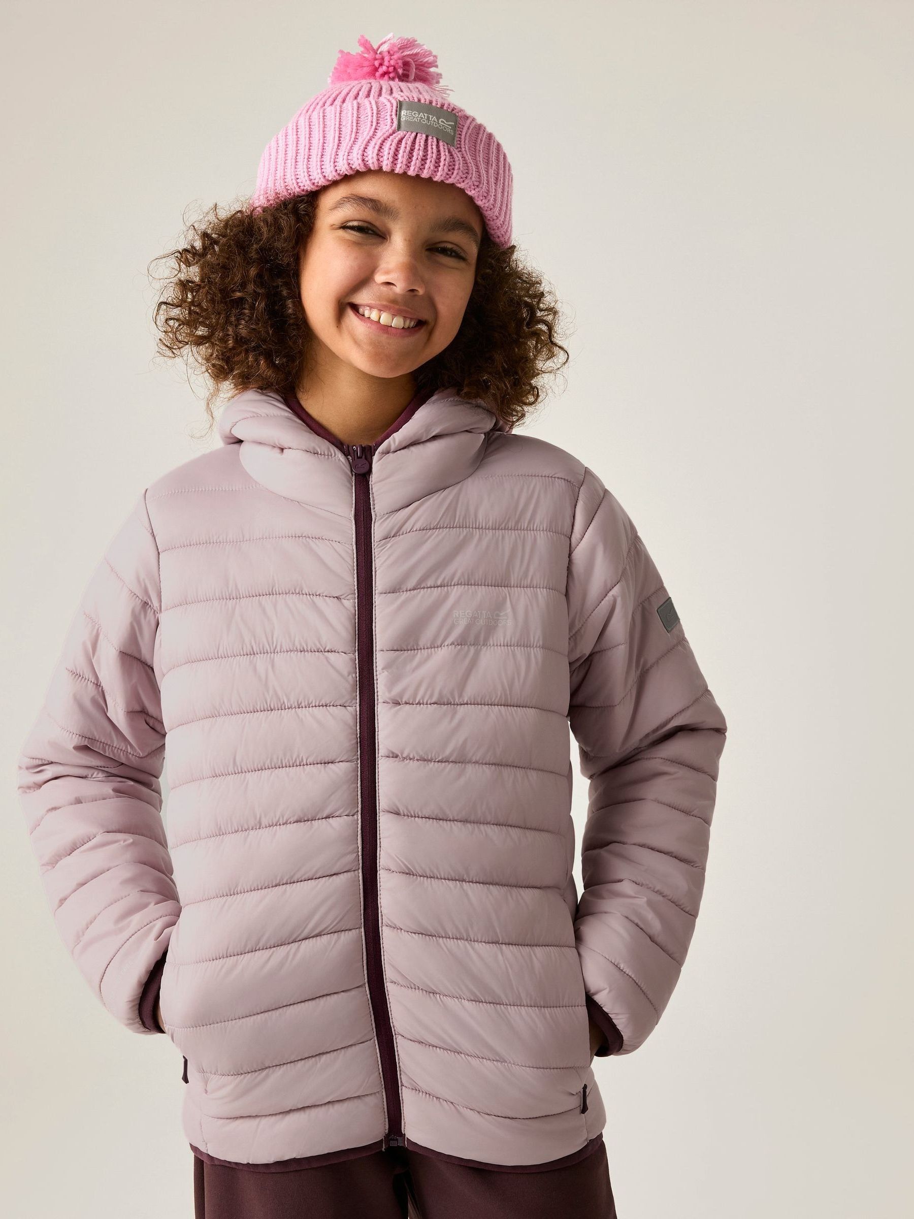 Regatta Kids Kids Marizion Hooded Insulated Jacket - Powder Lilac - 15-16 Year - Image 3