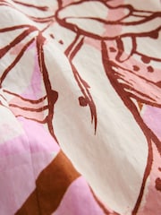 Pink/Orange Floral Print Halter Neck Top - Image 9 of 9