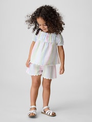 Gap Seersucker Stripe Outfit Set (6mths-5yrs) - Imaginea 1 din 4