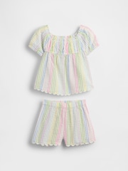 Gap Seersucker Stripe Outfit Set (6mths-5yrs) - Imaginea 2 din 4