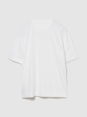 Gap White Vintage Soft Athletic Logo Longline T-Shirt - Image 2 of 3