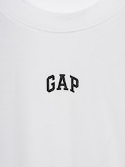Gap White Vintage Soft Athletic Logo Longline T-Shirt - Image 3 of 3