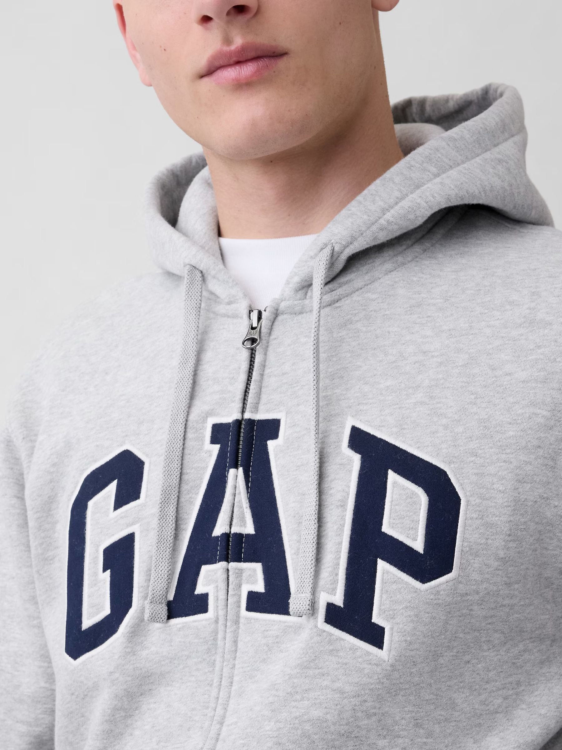 トップス PREFALL 16 ARCHETPE ZIP UP HOODIE Buy Gap Grey VintageSoft Arch Logo Zip Hoodie from Next Romania