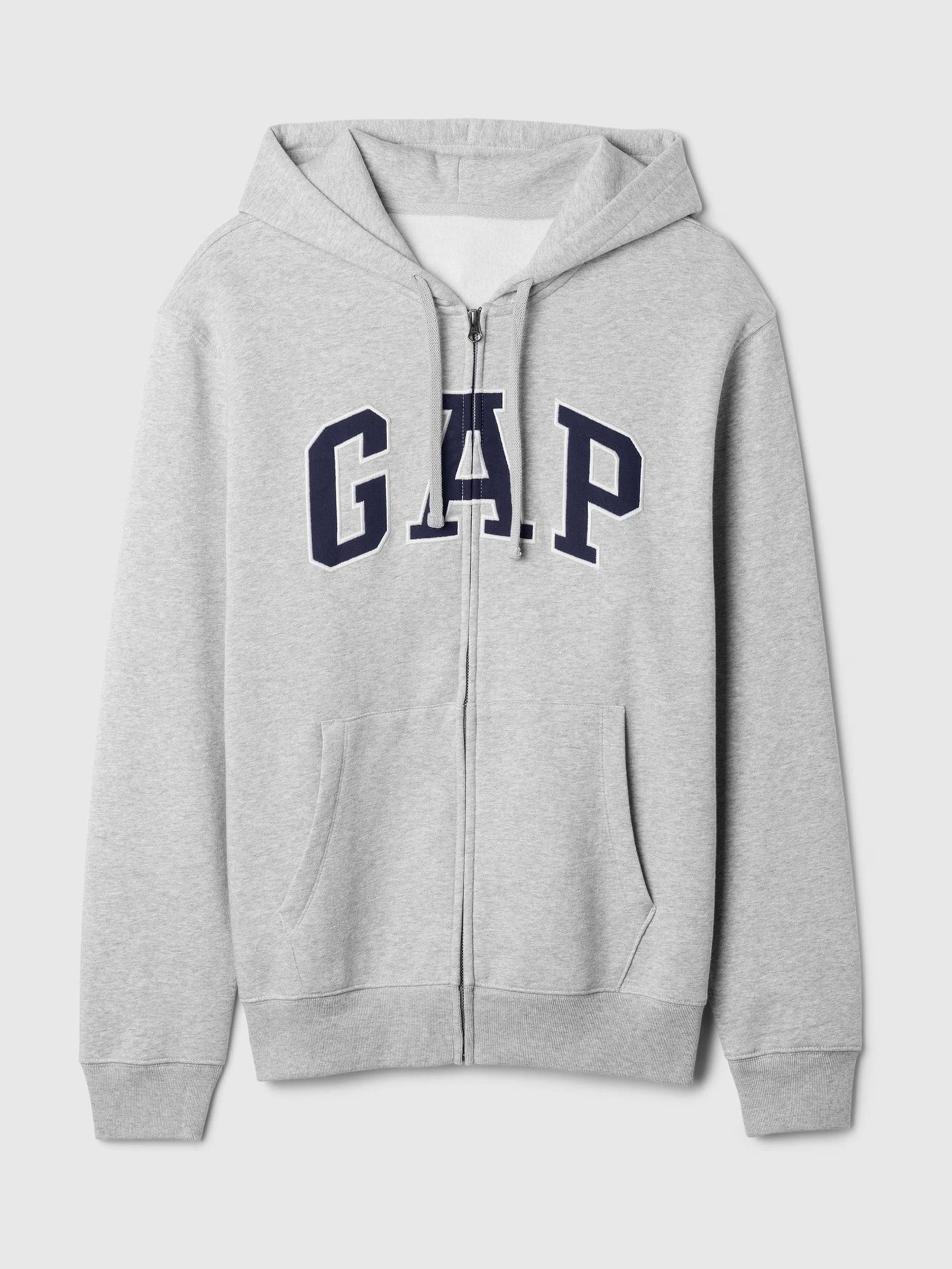 Buy Gap Grey VintageSoft Arch Logo Zip Hoodie from Next Romania