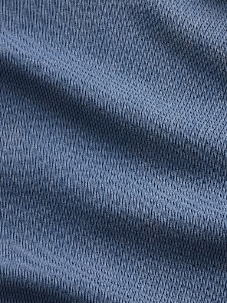 Gap Blue Rib Scoop Vest - Image 4 of 4 Gap Blue Rib Scoop Vest - Image 4 of 4