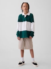 Gap 90s Loose Easy Denim Carpenter Shorts (4-13yrs) - Imaginea 1 din 1