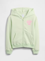 Sudadera holgada con cremallera y logo de Gap (4-13 años) - Imagen 1 de 3