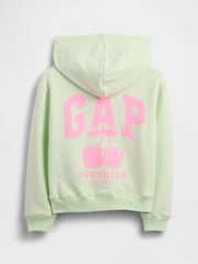 Sudadera holgada con cremallera y logo de Gap (4-13 años) - Imagen 2 de 3