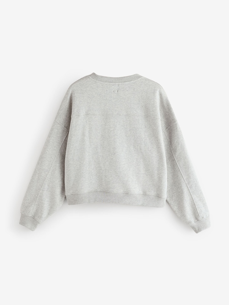 Gap Grey Relaxed Logo Sweatshirt - Image 2 of 4
