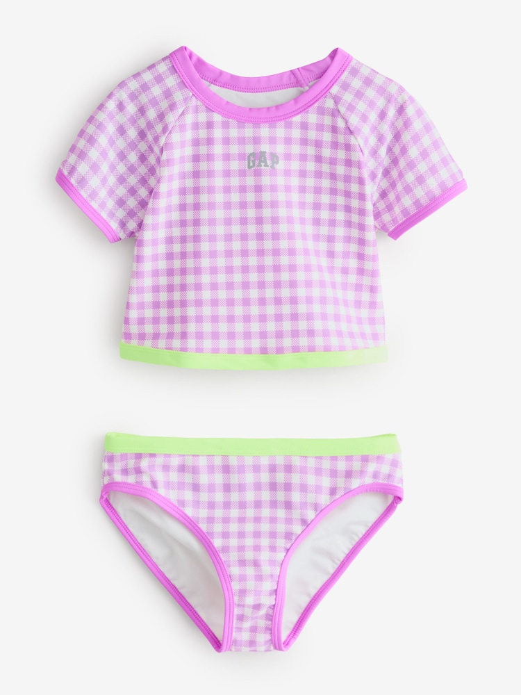 Gap Pink Rash Guard Two-Piece Swimsuit (4-13yrs) - Image 1 of 4