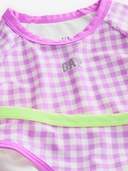 Gap Pink Rash Guard Two-Piece Swimsuit (4-13yrs) - Image 3 of 4
