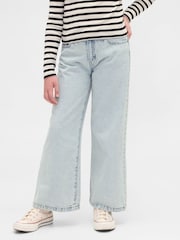 Blugi largi pe gleznă cu talie înaltă Gap Stride (5-13ani) - Imaginea 1 din 4