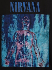 Gap Black Nirvana Relaxed Band Graphic Short Sleeve T-Shirt - Image 4 of 4