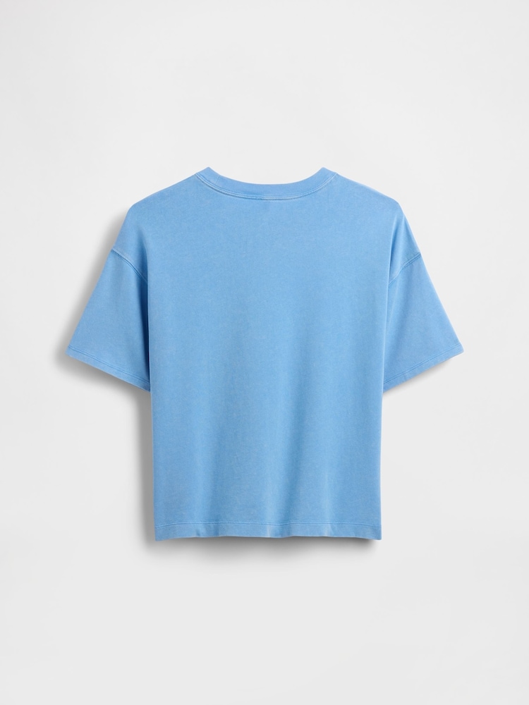 Blau - Gap Schweres T-Shirt (4-13Jahre) - Bild 2 von 3