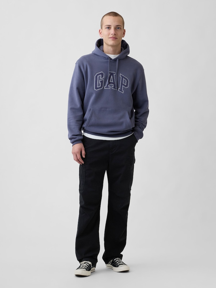 Gap Blue VintageSoft Arch Logo Hoodie - Image 1 of 6