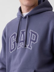 Gap Blue VintageSoft Arch Logo Hoodie - Image 3 of 6