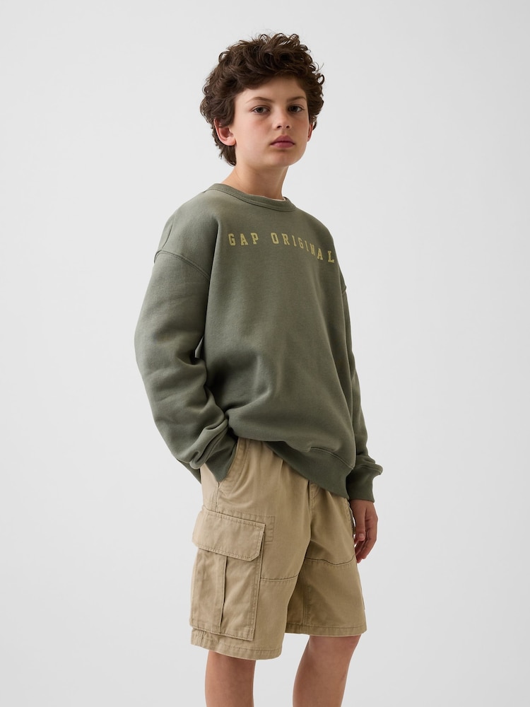 Gap Green Relaxed Graphic Sweatshirt (4-13yrs) - Image 1 of 5