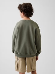 Gap Green Relaxed Graphic Sweatshirt (4-13yrs) - Image 2 of 5