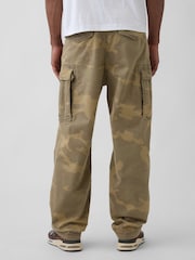 Gap Green Camo Relaxed Cargo Trousers - Image 2 of 5