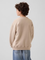 Brun - Gap Relaxed Graphic Sweatshirt (4-13yrs) - Image 2 de 5