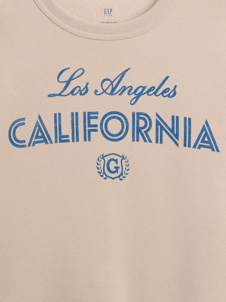 Brun - Gap Relaxed Graphic Sweatshirt (4-13yrs) - Image 5 de 5