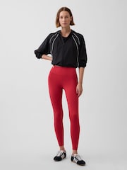 Gap Red Smooth High Waisted Leggings - Image 4 of 6