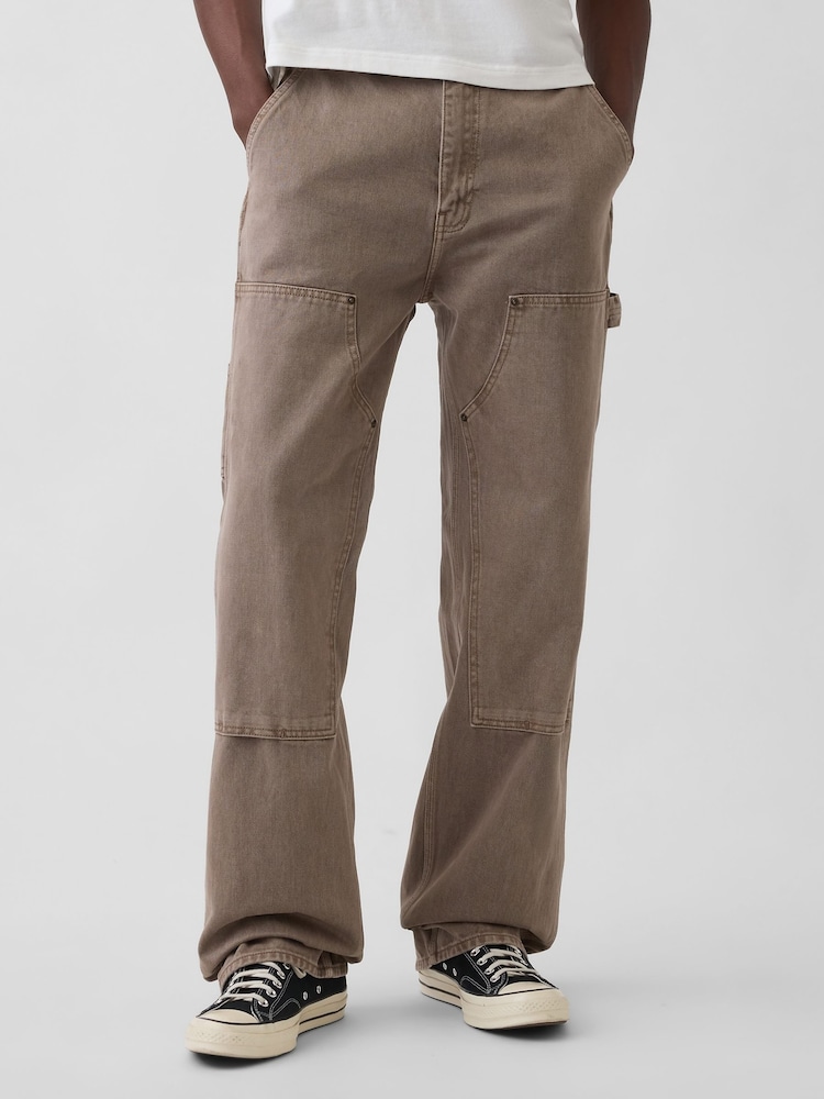 Gap Brown 90s Loose Double-Knee Carpenter Jeans - Image 1 of 5