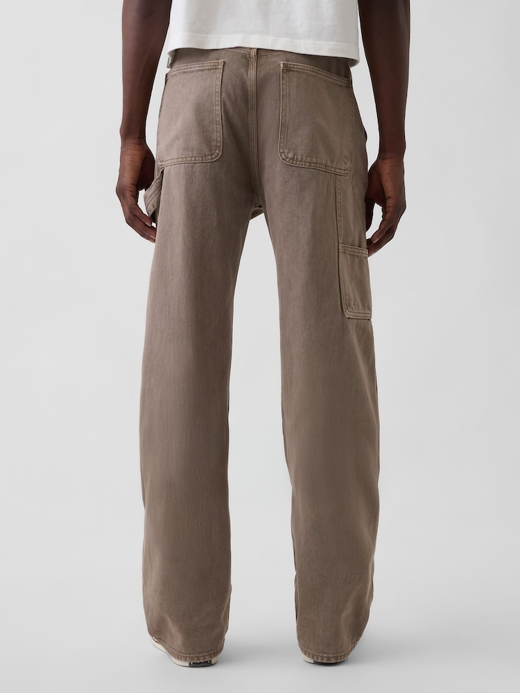 Gap Brown 90s Loose Double-Knee Carpenter Jeans - Image 2 of 5