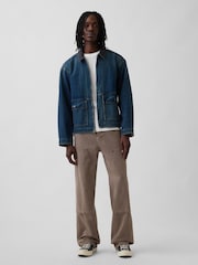 Gap Brown 90s Loose Double-Knee Carpenter Jeans - Image 4 of 5