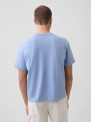 Gap Light Blue Heavyweight Boxy T-Shirt - Image 2 of 5