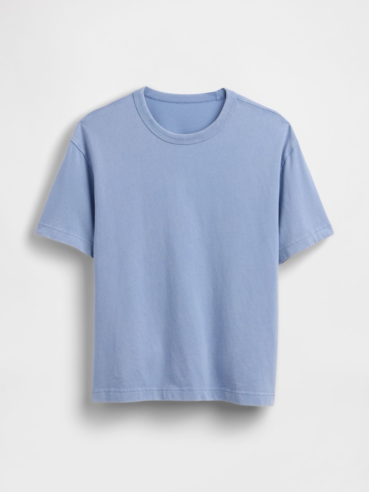 Gap Light Blue Heavyweight Boxy T-Shirt - Image 5 of 5