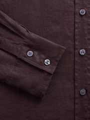 Gap Brown Linen Oversized Shirt - Image 4 of 4