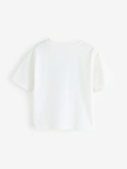 Alb - Tricou grafic cu mânecă scurtă Gap (4-13ani) - Imaginea 2 din 4