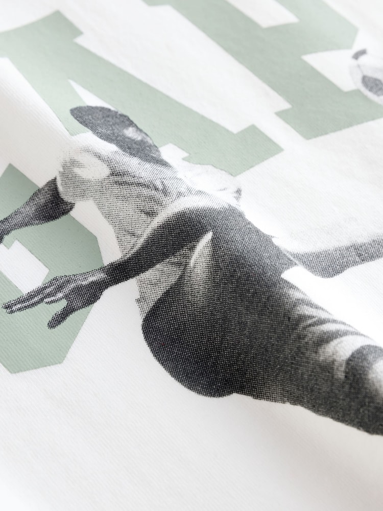 Alb - Tricou grafic cu mânecă scurtă Gap (4-13ani) - Imaginea 4 din 4