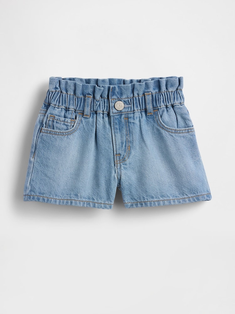 Gap Blue UltraSoft Denim Stride Shorts (6mths-5yrs) (6mths-5yrs) - Image 1 of 2