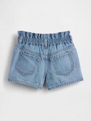 Gap Blue UltraSoft Denim Stride Shorts (6mths-5yrs) (6mths-5yrs) - Image 2 of 2