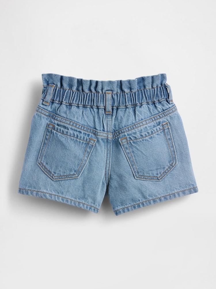 Gap Blue UltraSoft Denim Stride Shorts (6mths-5yrs) (6mths-5yrs) - Image 2 of 2
