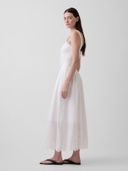 Gap White Lace-Up Corset Maxi Dress - Image 3 of 8
