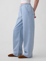 Gap Light Wash Stripe Low Rise UltraSoft Easy '90s Loose Jeans - Image 3 of 5