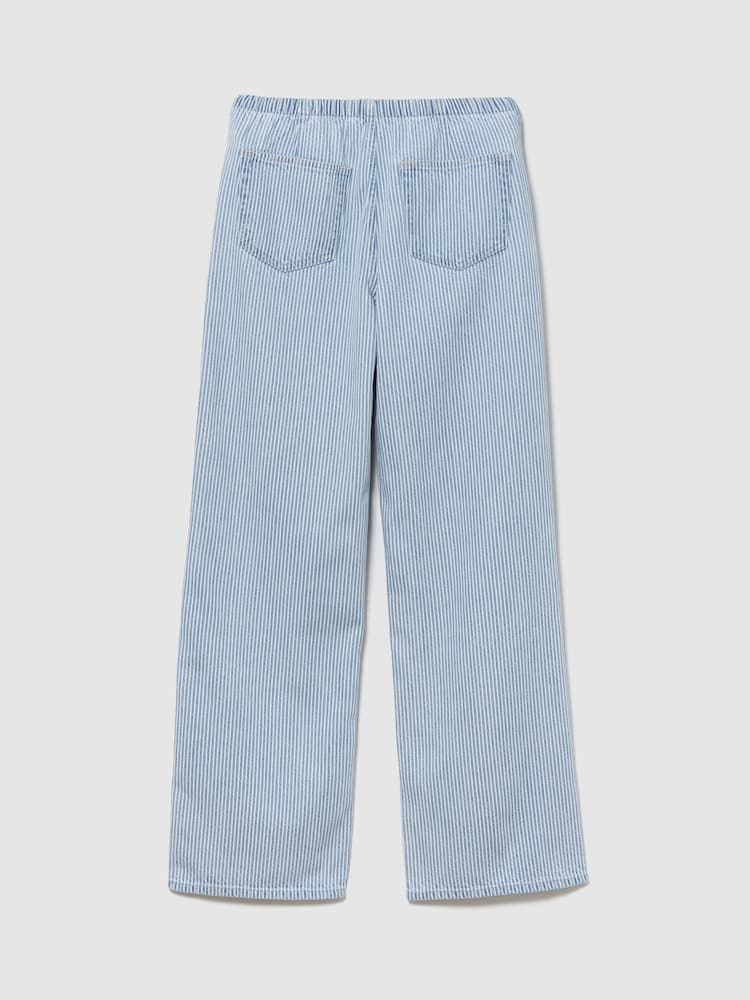 Gap Light Wash Stripe Low Rise UltraSoft Easy '90s Loose Jeans - Image 5 of 5