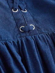 Gap Navy Lace-Up Corset Maxi Dress - Image 4 of 4