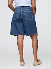 Lavage foncé - Gap short en Denim long taille mi-haute 11pouces - Image 6 de 7