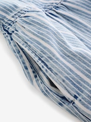 Gap Light Wash UltraSoft Denim Stripe Drop-Waist Mini Dress - Image 9 of 9